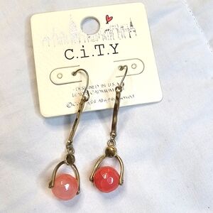 c.i.T.Y Coral Drop Dangle Fashion Earrings